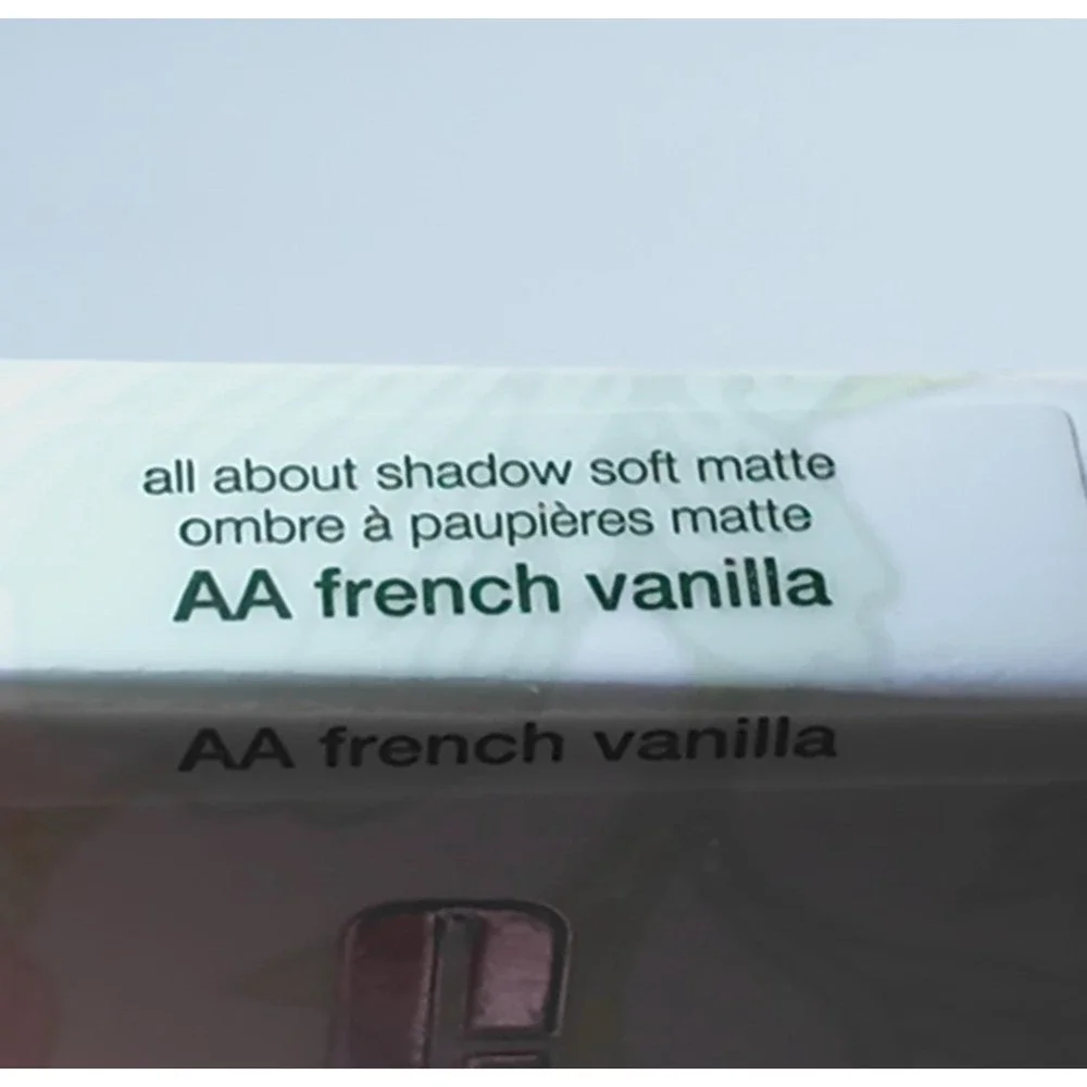 Clinique AA FRENCH VANILLA All About Shadow Soft Matte 0.06 OZ New, Sealed Box